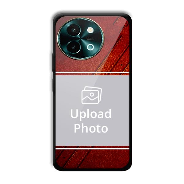 Solid Red Customized Printed Back Cover for Vivo Y58 5G