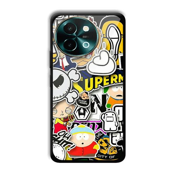 Cartoons Phone Customized Printed Back Cover for Vivo Y58 5G
