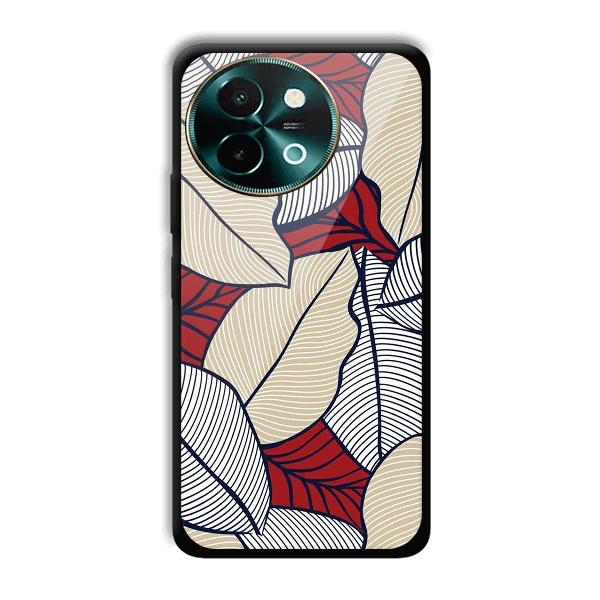 Leafy Pattern Phone Customized Printed Back Cover for Vivo Y58 5G