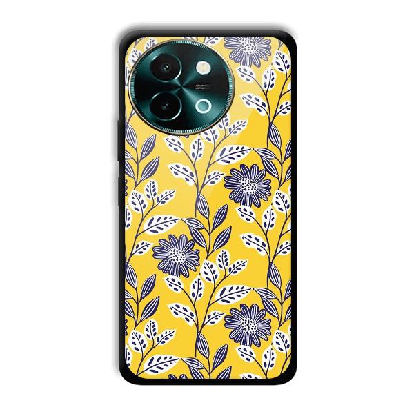 Yellow Fabric Design Phone Customized Printed Back Cover for Vivo Y58 5G