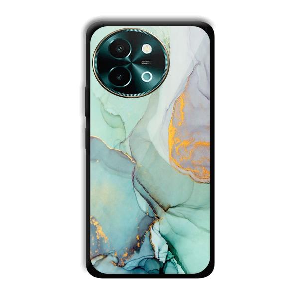 Green Marble Phone Customized Printed Back Cover for Vivo Y58 5G