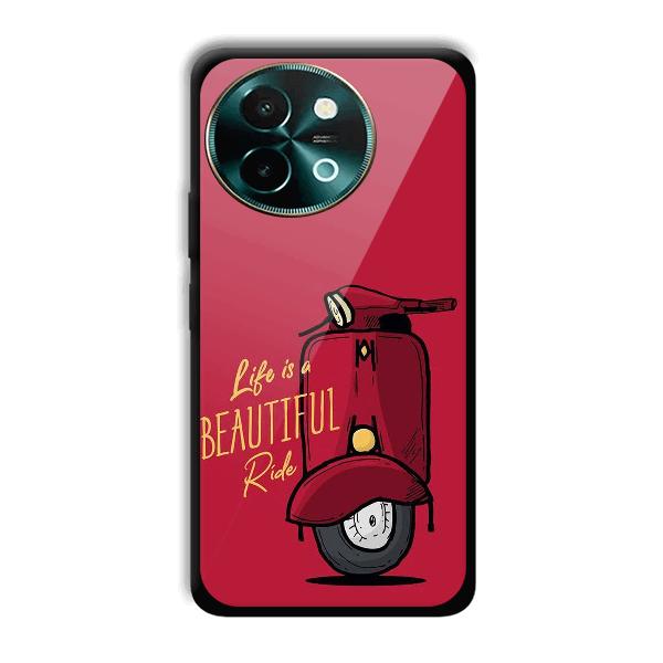 Life is Beautiful Phone Customized Printed Back Cover for Vivo Y58 5G