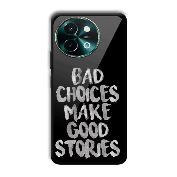 Bad Choices Quote Phone Customized Printed Back Cover for Vivo Y58 5G
