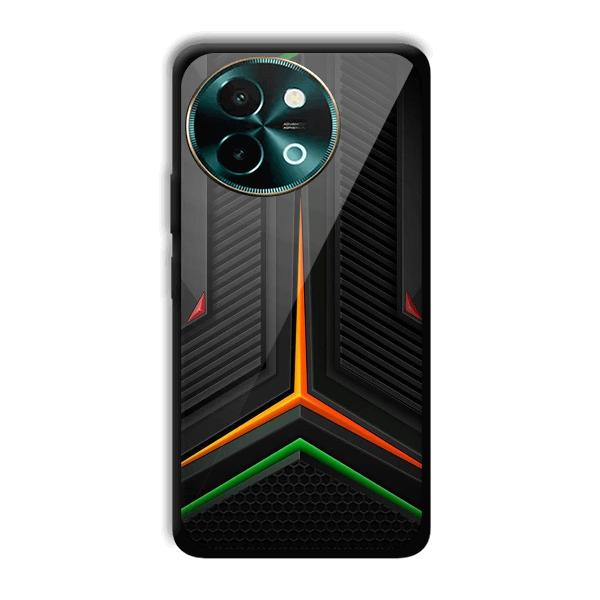 Black Design Phone Customized Printed Back Cover for Vivo Y58 5G