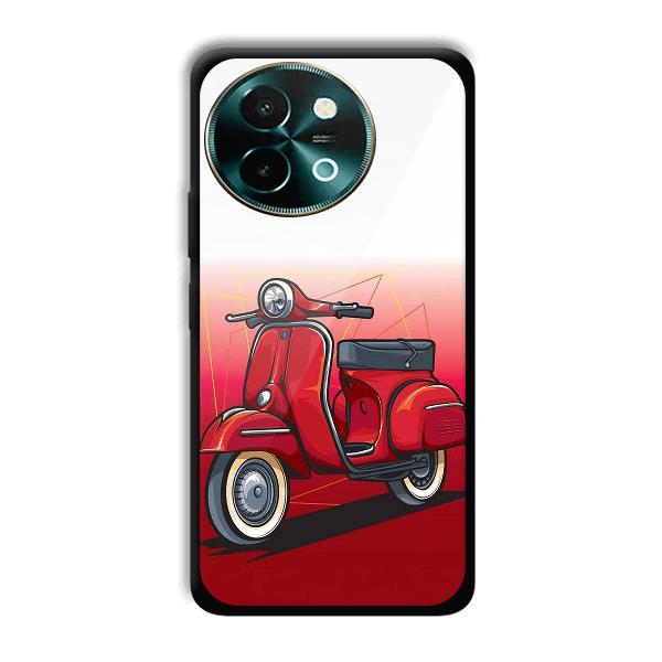 Red Scooter Phone Customized Printed Back Cover for Vivo Y58 5G