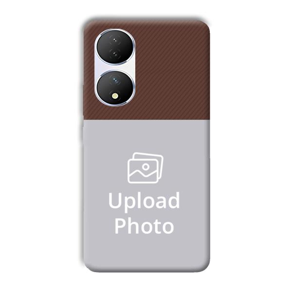 Brown Customized Printed Back Cover for Vivo Y100