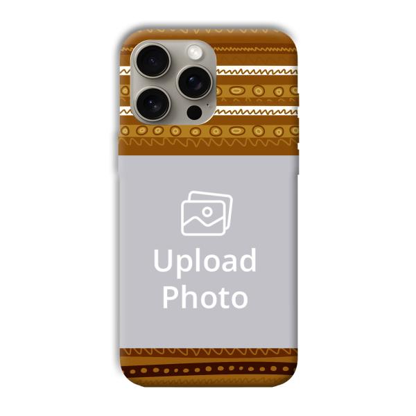 Brown Lines Customized Printed Back Cover for Apple iPhone 15 Pro Max
