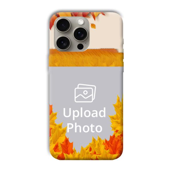 Maple Leaves Customized Printed Back Cover for Apple iPhone 15 Pro Max