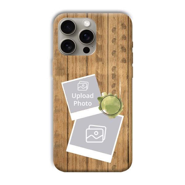 Wooden Photo Collage Customized Printed Back Cover for Apple iPhone 15 Pro Max