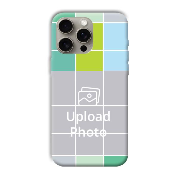 Grid Customized Printed Back Cover for Apple iPhone 15 Pro Max