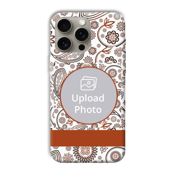 Henna Art Customized Printed Back Cover for Apple iPhone 15 Pro Max