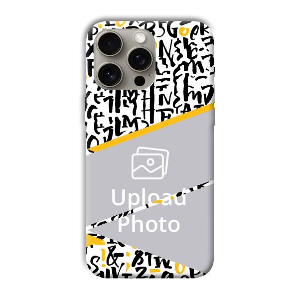 Letters Customized Printed Back Cover for Apple iPhone 15 Pro Max