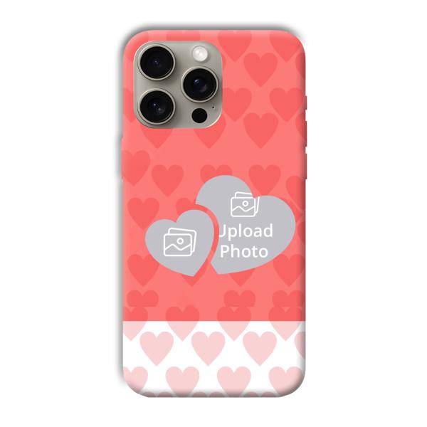 2 Hearts Customized Printed Back Cover for Apple iPhone 15 Pro Max
