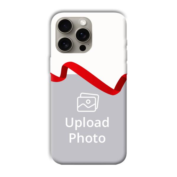 Red Ribbon Customized Printed Back Cover for Apple iPhone 15 Pro Max