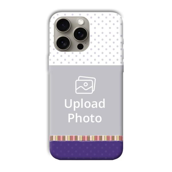 Blue White Customized Printed Back Cover for Apple iPhone 15 Pro Max