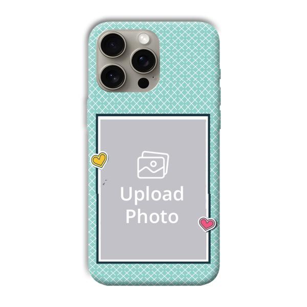 Sky Blue Customized Printed Back Cover for Apple iPhone 15 Pro Max