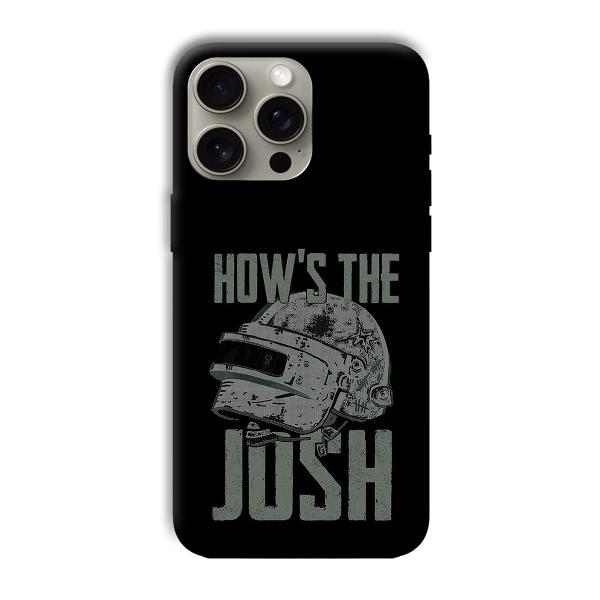 How's The Josh Phone Customized Printed Back Cover for Apple iPhone 15 Pro Max