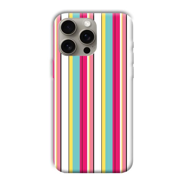 Lines Pattern Phone Customized Printed Back Cover for Apple iPhone 15 Pro Max