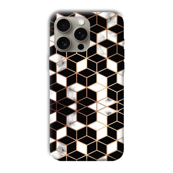Black Cubes Phone Customized Printed Back Cover for Apple iPhone 15 Pro Max