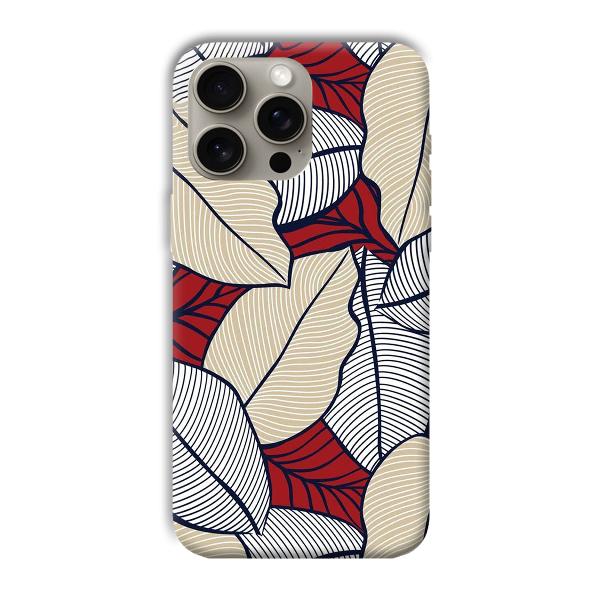 Leafy Pattern Phone Customized Printed Back Cover for Apple iPhone 15 Pro Max