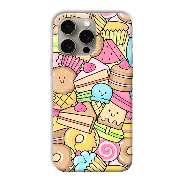 Love Desserts Phone Customized Printed Back Cover for Apple iPhone 15 Pro Max