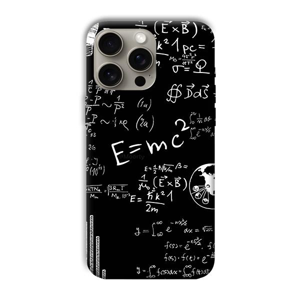 E is Equal To MC2 Phone Customized Printed Back Cover for Apple iPhone 15 Pro Max
