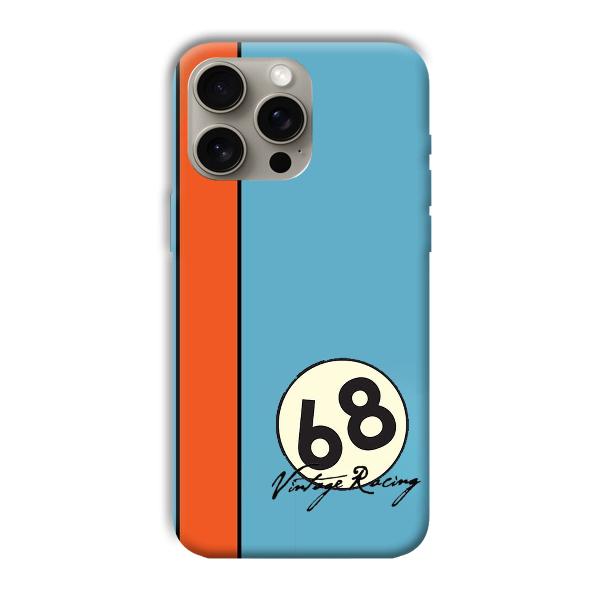 Vintage Racing Phone Customized Printed Back Cover for Apple iPhone 15 Pro Max