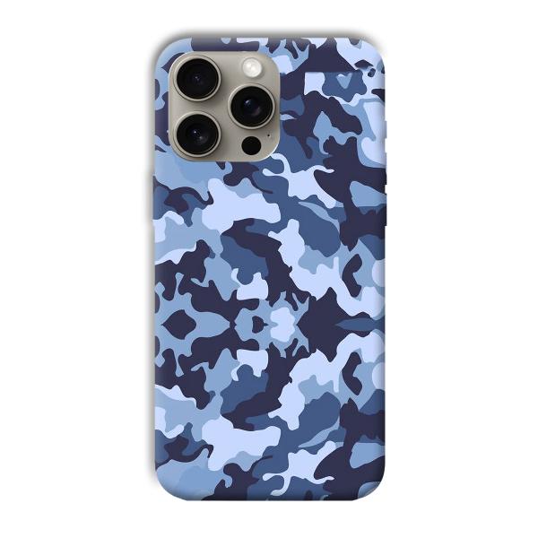 Blue Patterns Phone Customized Printed Back Cover for Apple iPhone 15 Pro Max