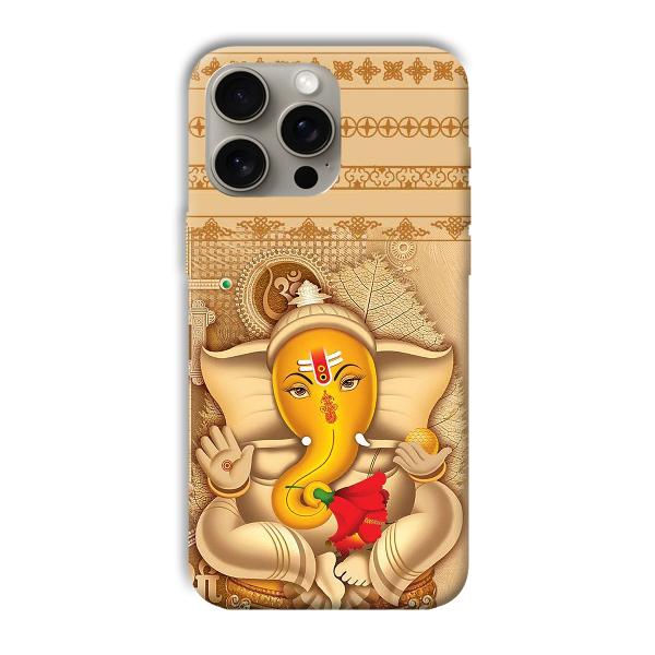 Ganesha Phone Customized Printed Back Cover for Apple iPhone 15 Pro Max