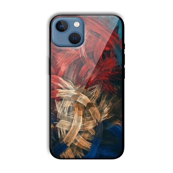 Painted Frame Customized Printed Glass Back Cover for Apple iPhone 13