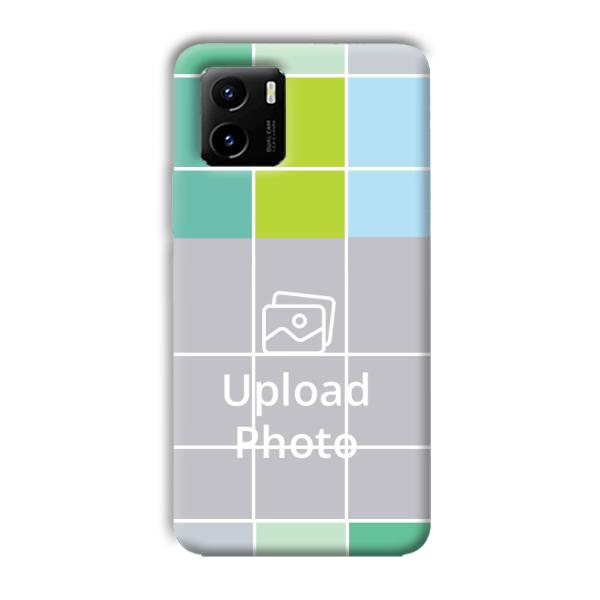 Grid Customized Printed Back Cover for Vivo Y15C