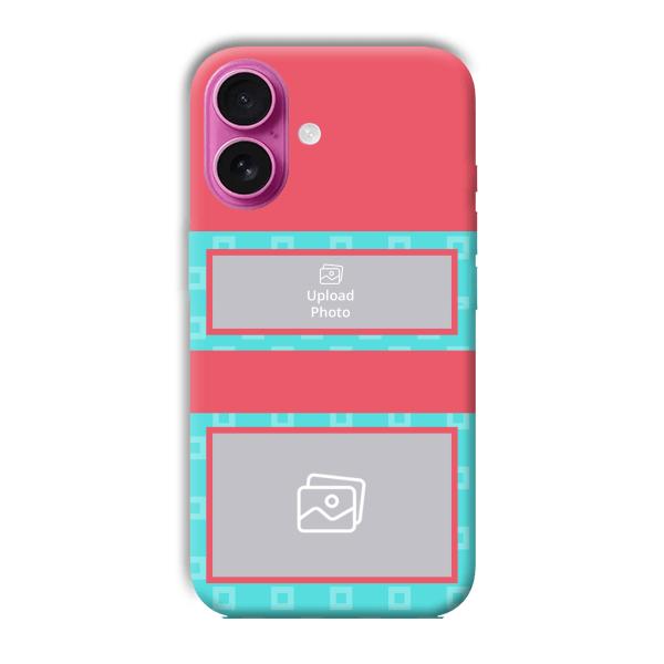 Blue Pink Customized Printed Back Cover for Apple iPhone 16