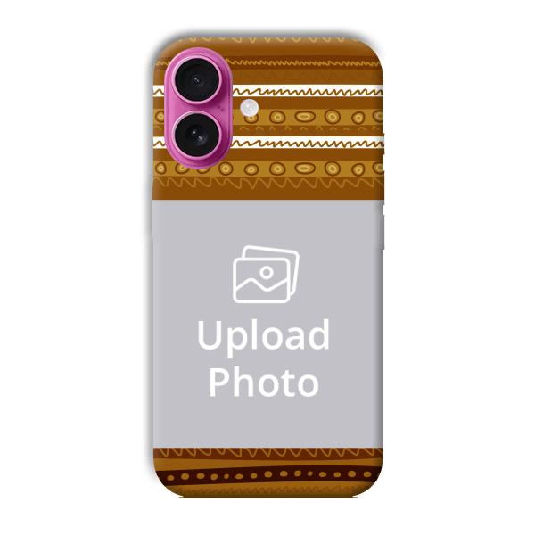 Brown Lines Customized Printed Back Cover for Apple iPhone 16