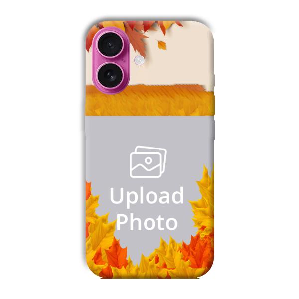 Maple Leaves Customized Printed Back Cover for Apple iPhone 16