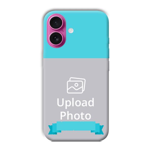 Blue Customized Printed Back Cover for Apple iPhone 16