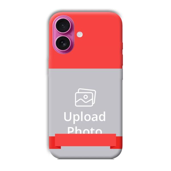 Red Design Customized Printed Back Cover for Apple iPhone 16