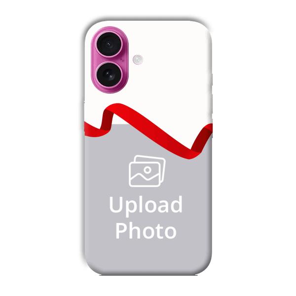 Red Ribbon Customized Printed Back Cover for Apple iPhone 16