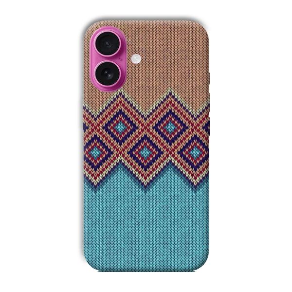 Fabric Design Phone Customized Printed Back Cover for Apple iPhone 16