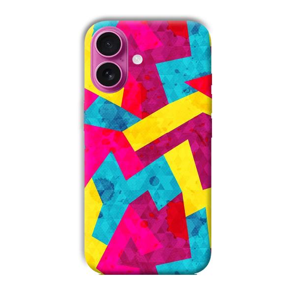 Pink Yellow Pattern Phone Customized Printed Back Cover for Apple iPhone 16