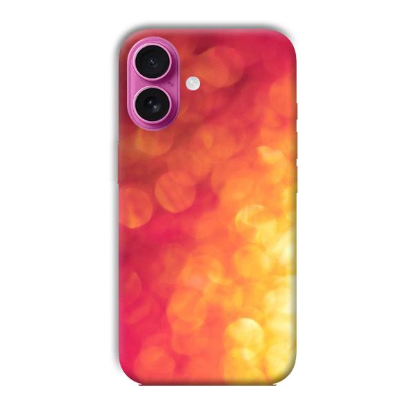 Red Orange Phone Customized Printed Back Cover for Apple iPhone 16