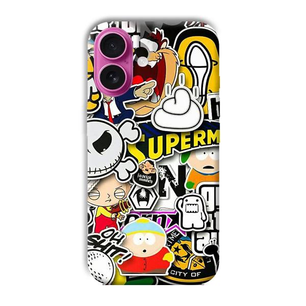 Cartoons Phone Customized Printed Back Cover for Apple iPhone 16