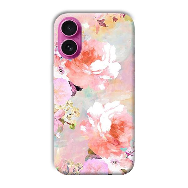 Floral Canvas Phone Customized Printed Back Cover for Apple iPhone 16