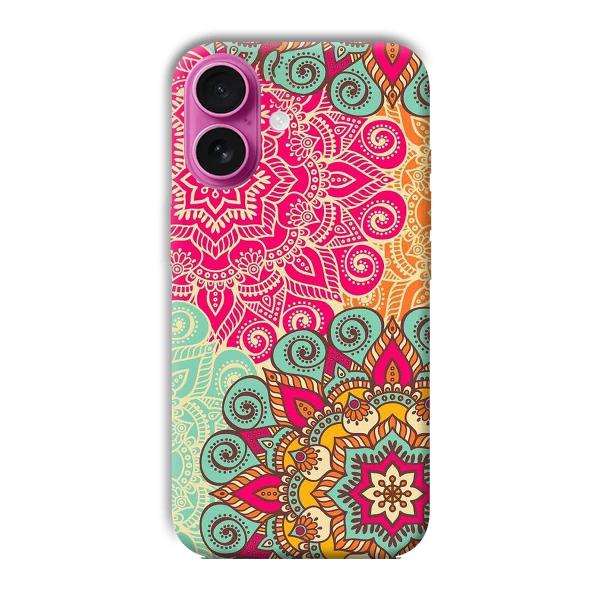 Floral Design Phone Customized Printed Back Cover for Apple iPhone 16