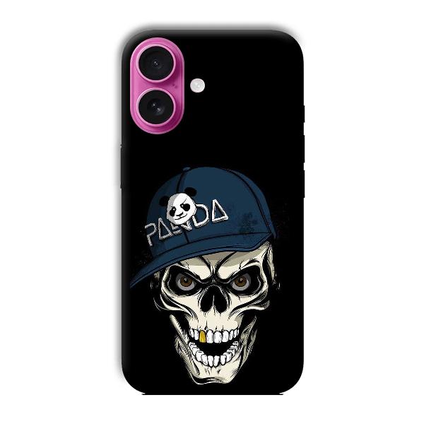 Panda & Skull Phone Customized Printed Back Cover for Apple iPhone 16