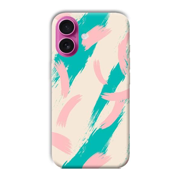 Pinkish Blue Phone Customized Printed Back Cover for Apple iPhone 16