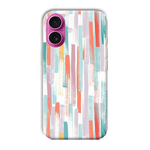 Light Paint Stroke Phone Customized Printed Back Cover for Apple iPhone 16