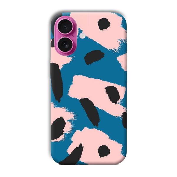 Black Dots Pattern Phone Customized Printed Back Cover for Apple iPhone 16