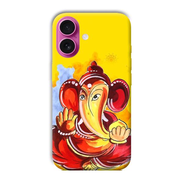 Ganesha Ji Phone Customized Printed Back Cover for Apple iPhone 16