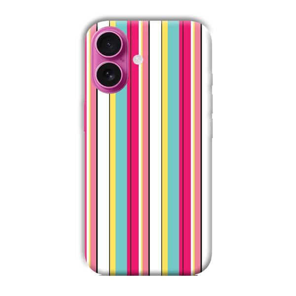 Lines Pattern Phone Customized Printed Back Cover for Apple iPhone 16