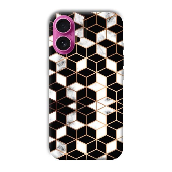 Black Cubes Phone Customized Printed Back Cover for Apple iPhone 16